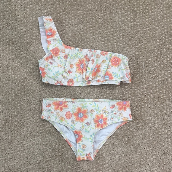 NWT Billabong Floral Ruffle Tween Bikini